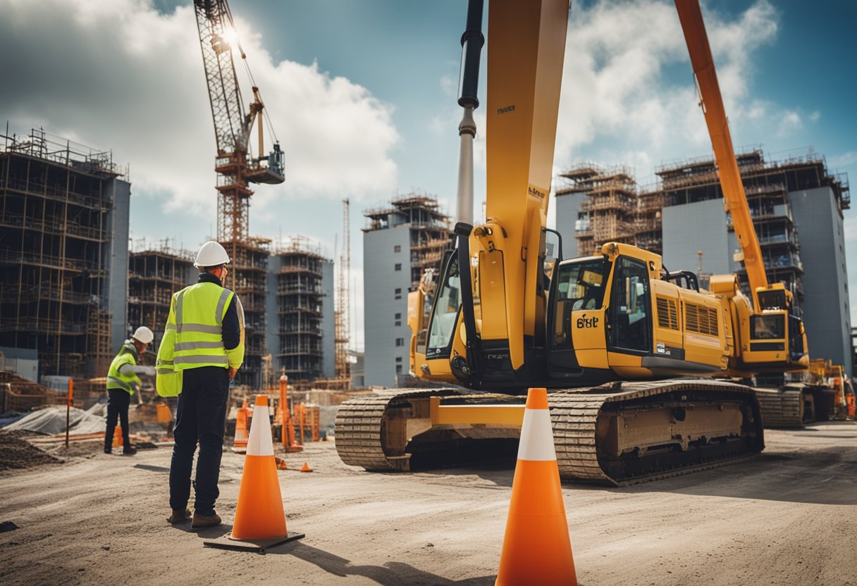 Construction sites scattered across Cornwall, with cranes and workers building new infrastructure. Job postings from regional employers line the streets